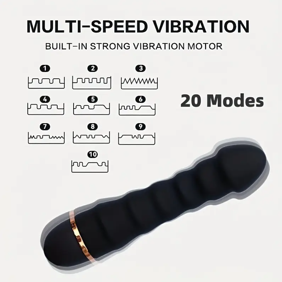 Vibrador Multivelocidades con 20 Modos de Vibración